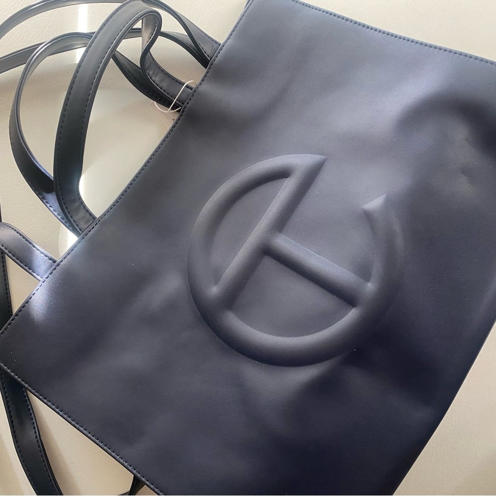 Navy blue Telfar bag